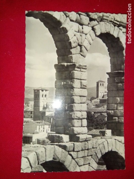 Postales: POSTAL .SEGOVIA.DETALLE DEL ACUEDUCTO.USADA.