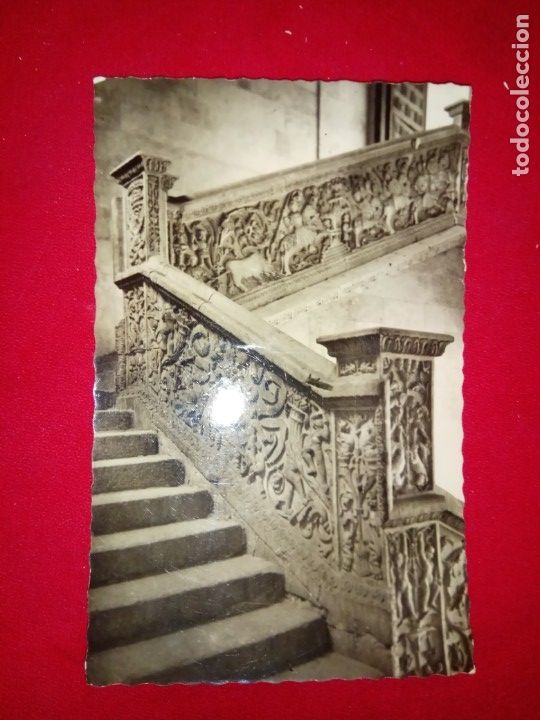 Postales: POSTAL.SALAMANCA.ESCALERA DE LA UNIVERSIDAD.USADA.