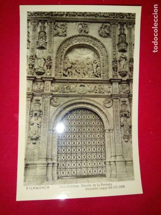 Postales: POSTAL.SALAMANCA.DETALLE DE LA PORTADA.NUEVA.