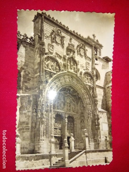 Postales: POSTAL.ARANDA DE DUERO.PARROQUIA DE STA.MARIA.FACHADA PRINCIPAL.USADA.1958.