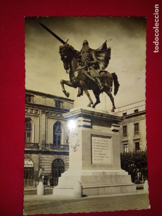 Postales: POSTAL.BURGOS.ESTATUA DEL MIO CID.USADA.