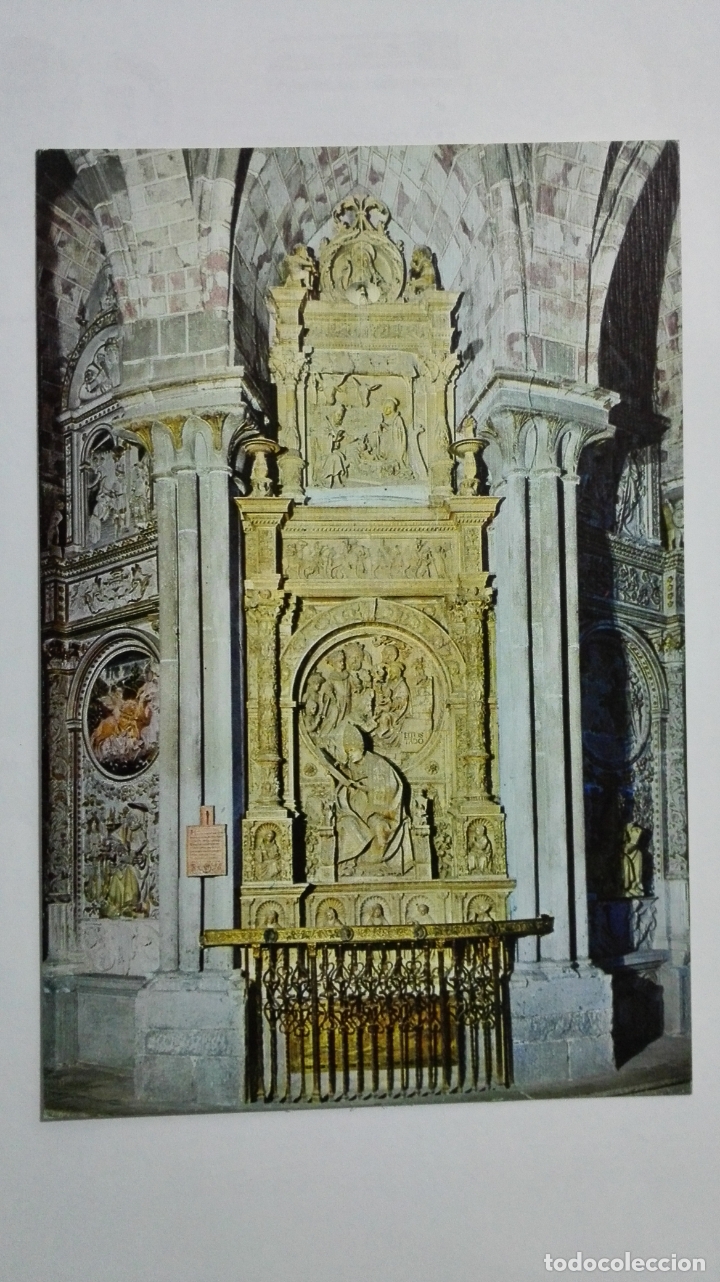 Postales: POSTAL VASCO DE LA ZARZA, SEPULCRO DEL TOSTADO, CATEDRAL DE AVILA