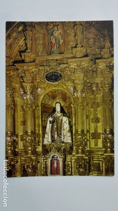 Postales: POSTAL AVILA, IGLESIA DE SANTA TERESA, IMAGEN DE LA SANTA
