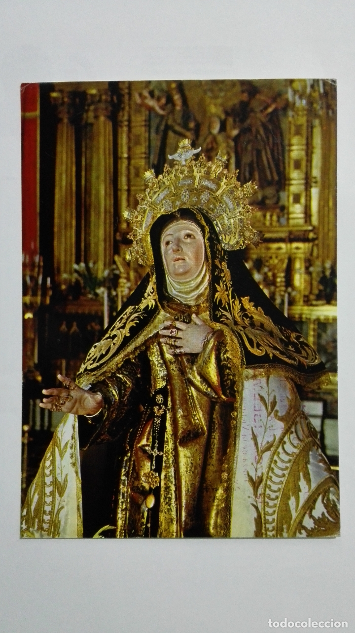 Postales: POSTAL AVILA, IMAGEN DE SANTA TERESA, PUBLICIDAD CONFITERIA ISELMA
