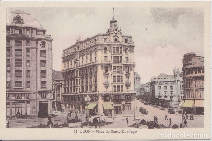 Postales: LE&Oacute;N - PLAZA DE SANTO DOMINGO - Foto 1