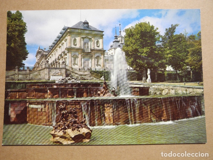 Postales: La Granja de San Ildefonso. Fuente de la Selva i palacio Ed. Patrimonio Nacional 116