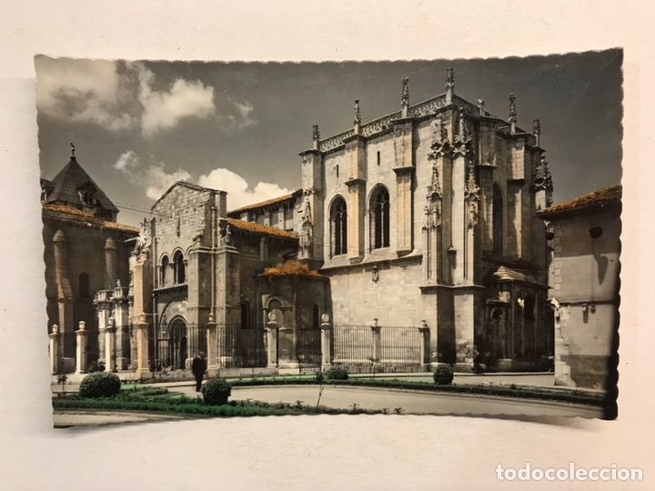 Postales: LEON . Postal Coloreada No. 9, Bas&iacute;lica de San Isidoro. Edita: Ed. Lujo (h.1950?) Sin circular