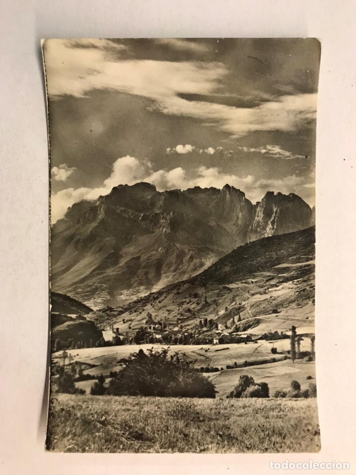 Postales: VALLE DE VALDEON (Leon) Postal Valle de Valdeon desde Santa Marina al amanecer...(h.1950?)