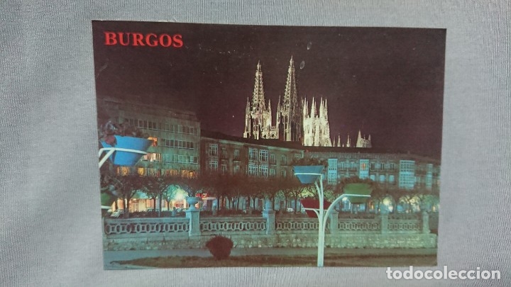 Postales: POSTAL PASEO DE LA MERCED CATEDRAL DE BURGOS CASTILLA Y LE&Oacute;N