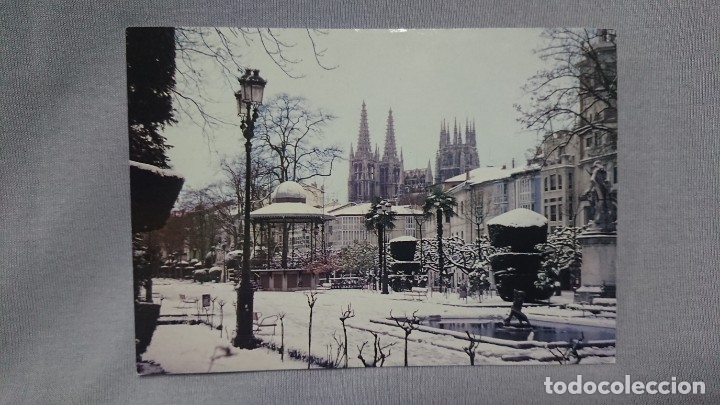 Postales: POSTAL PASEO DEL ESPOL&Oacute;N  CATEDRAL DE BURGOS CASTILLA Y LE&Oacute;N