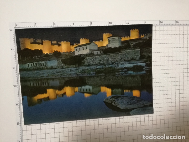 Postales: POSTAL N&ordm; 906 - CASTILLA LEON - AVILA, MURALLAS Y RIO ADAJA - ED. PARIS 1974