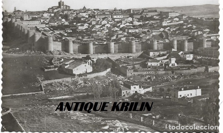 Postales: AVILA AEREA N&ordm; 4 VISTA GENERAL .- EDICION GARCIA GARRABELLA / AEROTECNICA