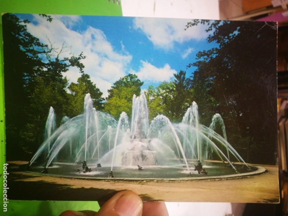 Postales: Postal La Granja de San Ildefonso Fuente de las Ranas escrita