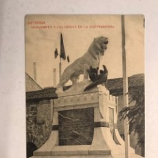 Postales: ASTORGA (LEON) POSTAL MONUMENTO A LOS HÉROES DE LA INDEPENDENCIA. EDITA: HAUSER Y MENET. Lote 184053255