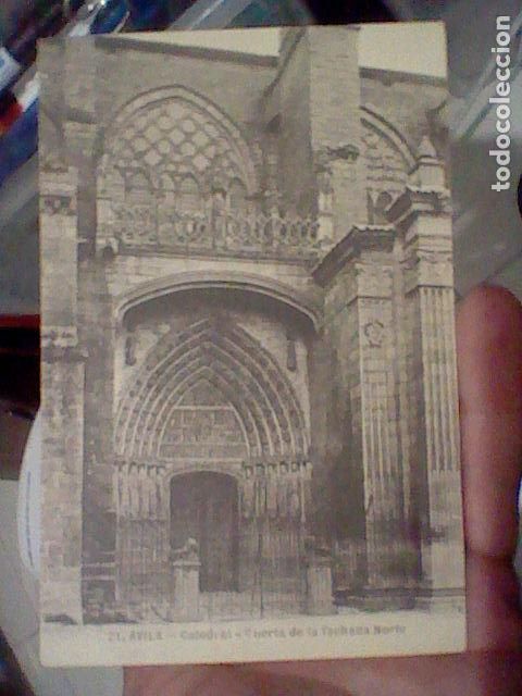 Postales: AVILA CATEDRAL PUERTA FACHADA NORTE  N&ordm; 21 ED UNION POSTAL S/C