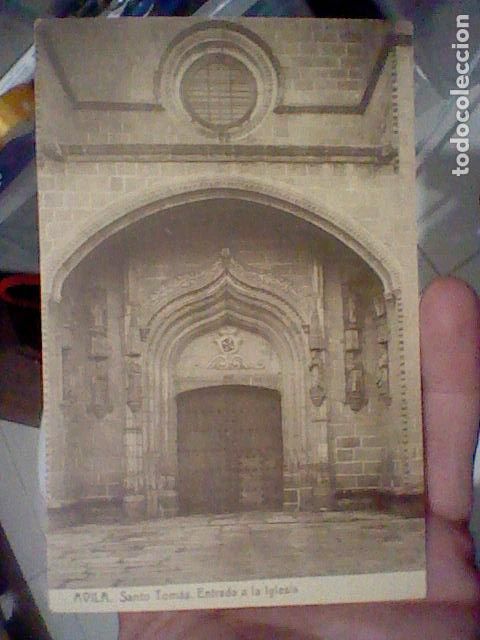Postales: AVILA PUERTA SANTO TOMAS ENTRADA A LA IGLESIA FOTOTIPIA THOMAS N&ordm; 660