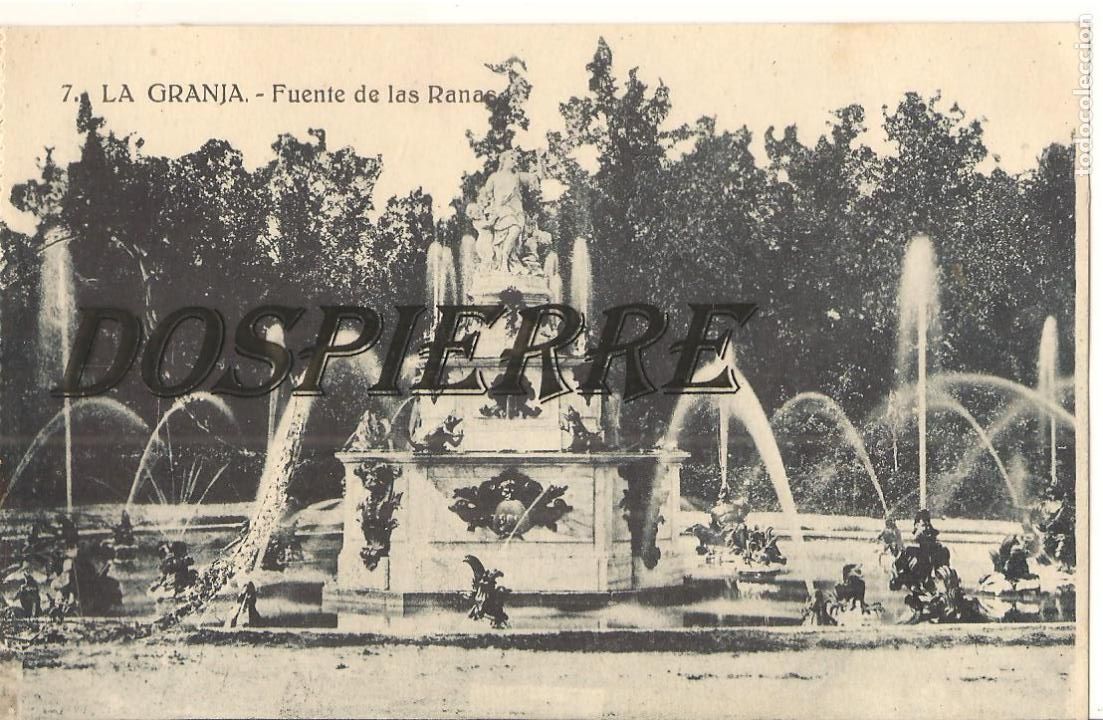 Postales: POSTAL, LA GRANJA-SEGOVIA, FUENTE DE LAS RANAS, N&ordm; 7, HELIOTIPIA, SIN CIRCULAR