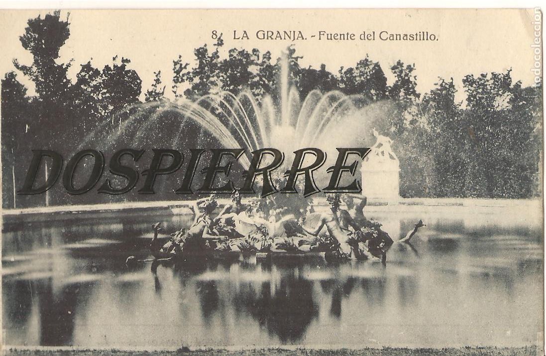 Postales: POSTAL, LA GRANJA-SEGOVIA, FUENTE DEL CANASTILLO, N&ordm; 8, HELIOTIPIA, SIN CIRCULAR