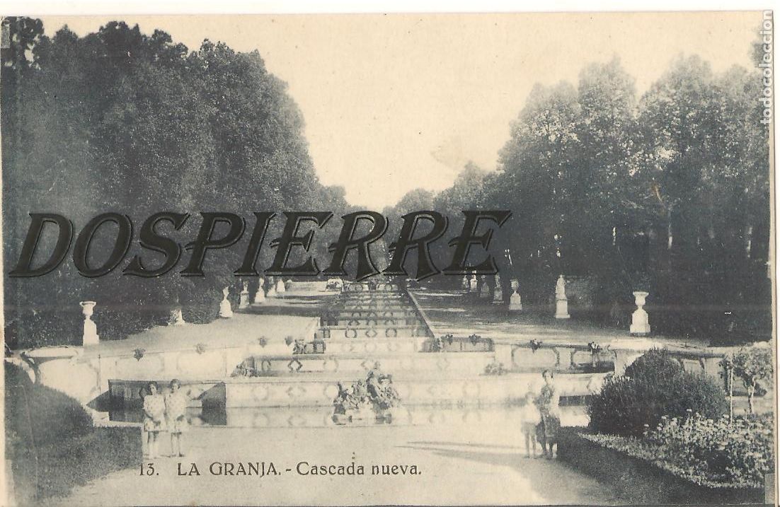 Postales: POSTAL, LA GRANJA-SEGOVIA, CASCADA NUEVA, N&ordm; 13, HELIOTIPIA, SIN CIRCULAR