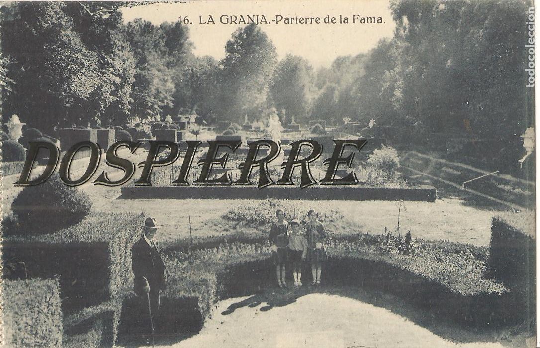 Postales: POSTAL, LA GRANJA-SEGOVIA, PARTERRE DE LA FAMA, N&ordm; 16, HELIOTIPIA, SIN CIRCULAR