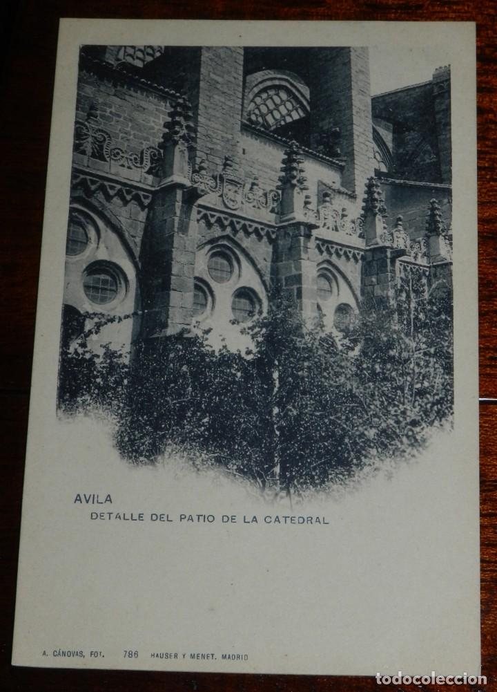 Postales: AVILA, DETALLE DEL PATIO DE LA CATEDRAL, A . CANOVAS 786 HAUSER Y MENET, SIN CIRCULAR Y SIN DIVIDIR
