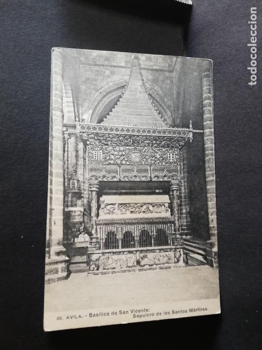 Postcards: TARJETA POSTAL DE AVILA. BASILICA DE SAN VICENTE. SEPULCRO DE LOS SANTOS MARTIRES.