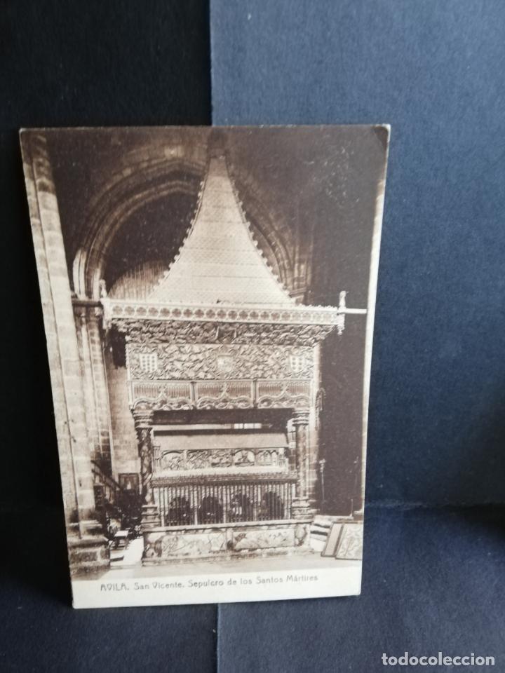 Postcards: TARJETA POSTAL DE AVILA. SAN VICENTE. SEPULCRO DE LOS SANTOS MARTIRES. FOTOTIPIA THOMAS.