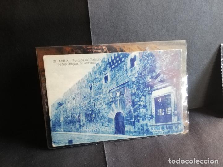 Postcards: TARJETA POSTAL DE AVILA. PORTADA DEL PALACIO DE LOS DUQUES DE ABRANTES.