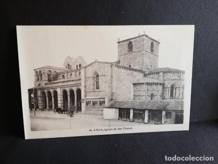 Postales: TARJETA POSTAL DE AVILA. IGLESIA DE SAN VICENTE. L. ROISIN.