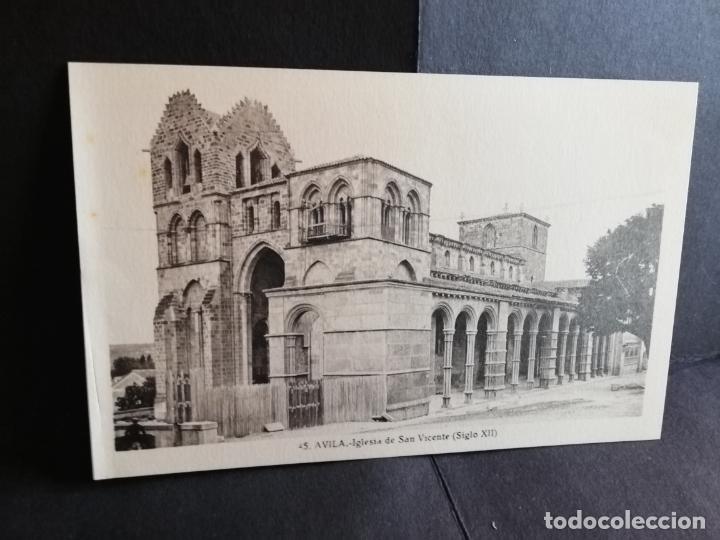 Postales: TARJETA POSTAL DE AVILA. IGLESIA DE SAN VICENTE, SIGLO XII. L. ROISIN.