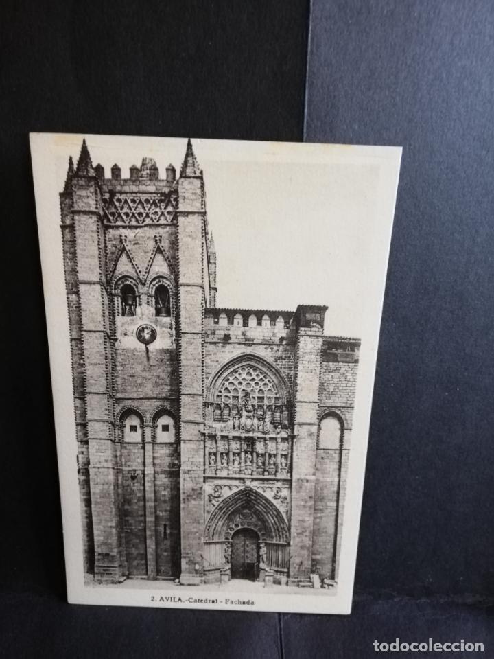 Postales: TARJETA POSTAL DE AVILA. CATEDRAL. FACHADA. L. ROISIN.