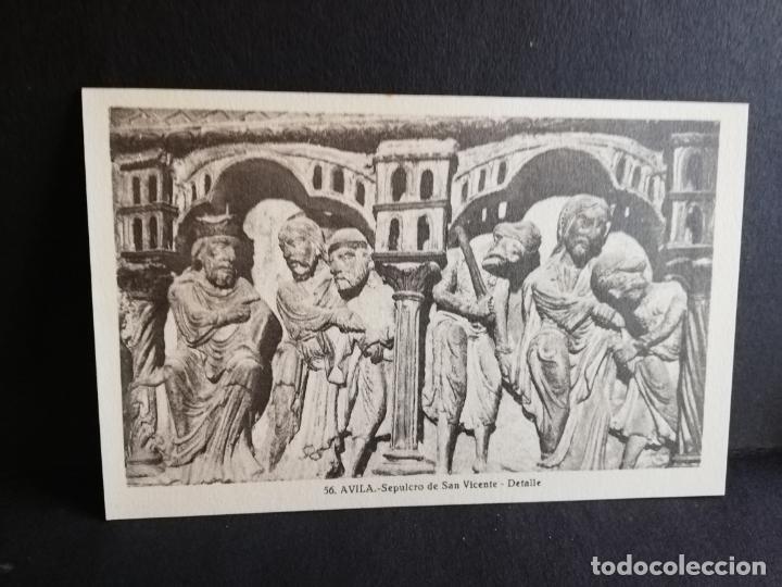 Postales: TARJETA POSTAL DE AVILA. SEPULCRO DE SAN VICENTE. DETALLE. L. ROISIN.
