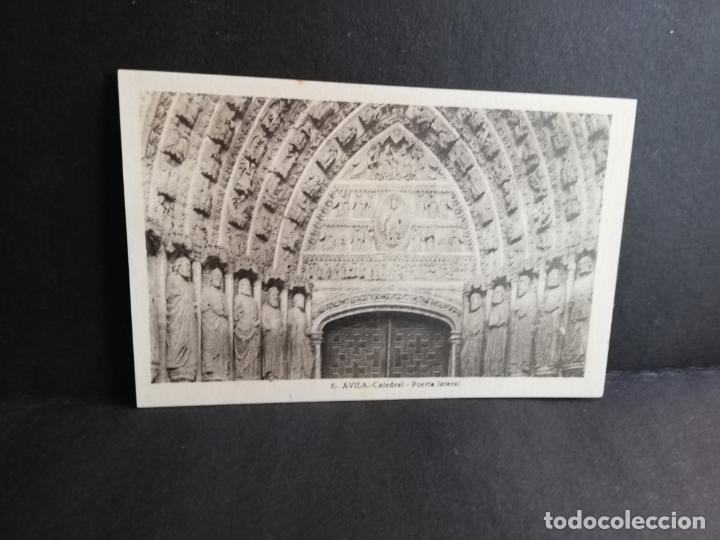 Postcards: TARJETA POSTAL DE AVILA. CATEDRAL. PUERTA LATERAL. L. ROISIN.