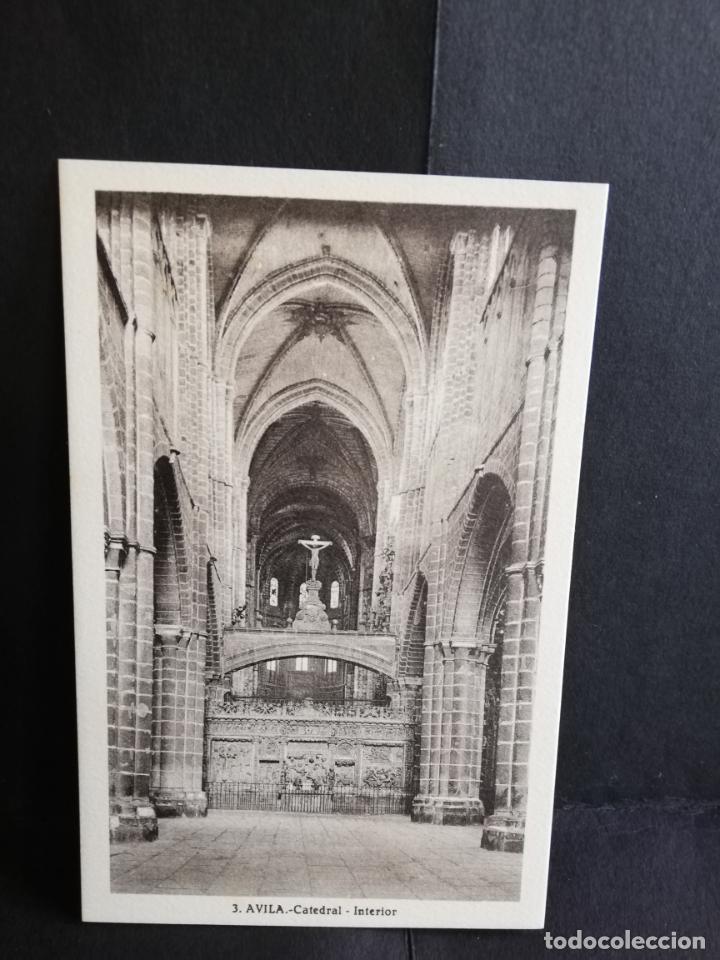 Postcards: TARJETA POSTAL DE AVILA. CATEDRAL. INTERIOR. L. ROISIN.