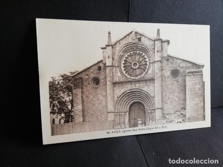 Postcards: TARJETA POSTAL DE AVILA. IGLESIA DE SAN PEDRO. SIGLO XII SIGLO XIII. L. ROISIN.