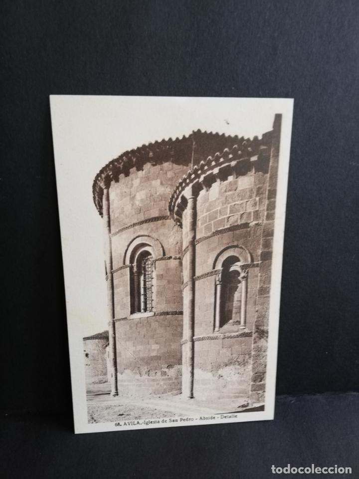 Postcards: TARJETA POSTAL DE AVILA. IGLESIA DE SAN PEDRO. ABSIDE. DETALLE. L. ROISIN.