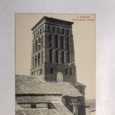 Postales: SAHAGUN (LEON) POSTAL ANIMADA NO.4, TORRE DE SAN LORENZO. EDITA: PHG, VALLADOLID (H.1920?)
