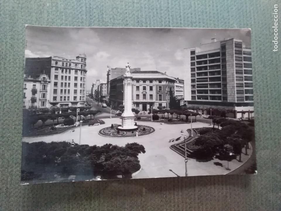 Postales: POSTAL LEON -PLAZA CALVO SOTELO- MONUMENTO INMACULADA