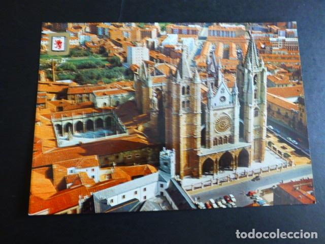 Postales: LEON VISTA AEREA CATEDRAL - Foto 1