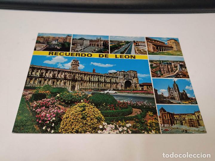 Postales: LE&Oacute;N - POSTAL LE&Oacute;N - CALLES Y MONUMENTOS LEONESES - Foto 1