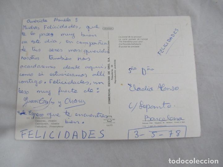 Postales: Palencia - Catedral - Escrita - Foto 2