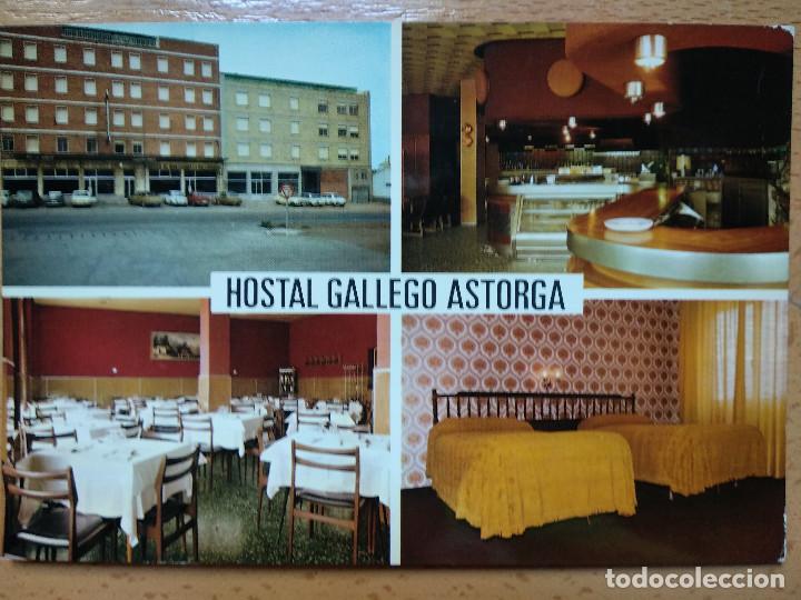 Postales: ASTORGA, HOSTAL GALLEGO, EDITOR: COBAS - Foto 1