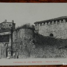 Postales: POSTAL DE ESPINOSA DE LOS MONTEROS, BURGOS, PALACIO ANTIGUO, ED. PHG VALLADOLID, PROPIEDAD VDA. DE M. Lote 192860002