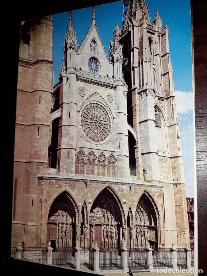 Postales: N&ordm; 35696 POSTAL LEON CATEDRAL - Foto 1