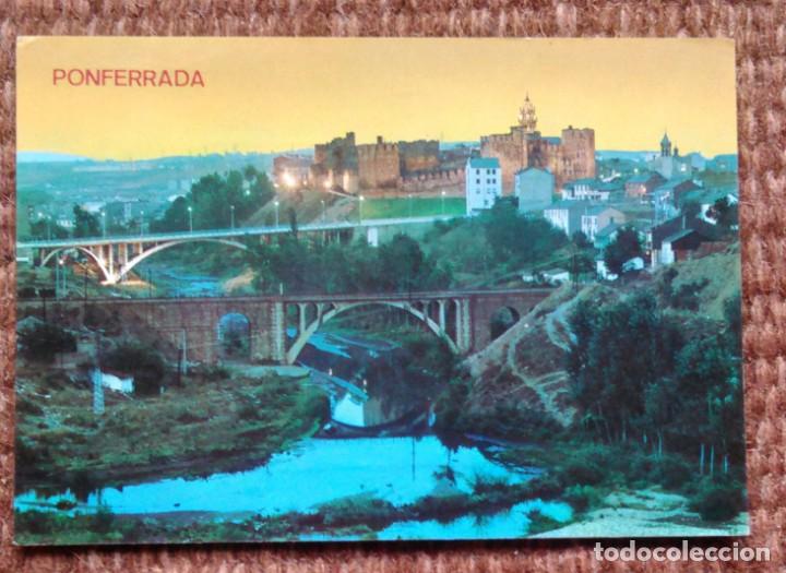 Postales: PONFERRADA - PUENTE Y CASTILLO - Foto 1