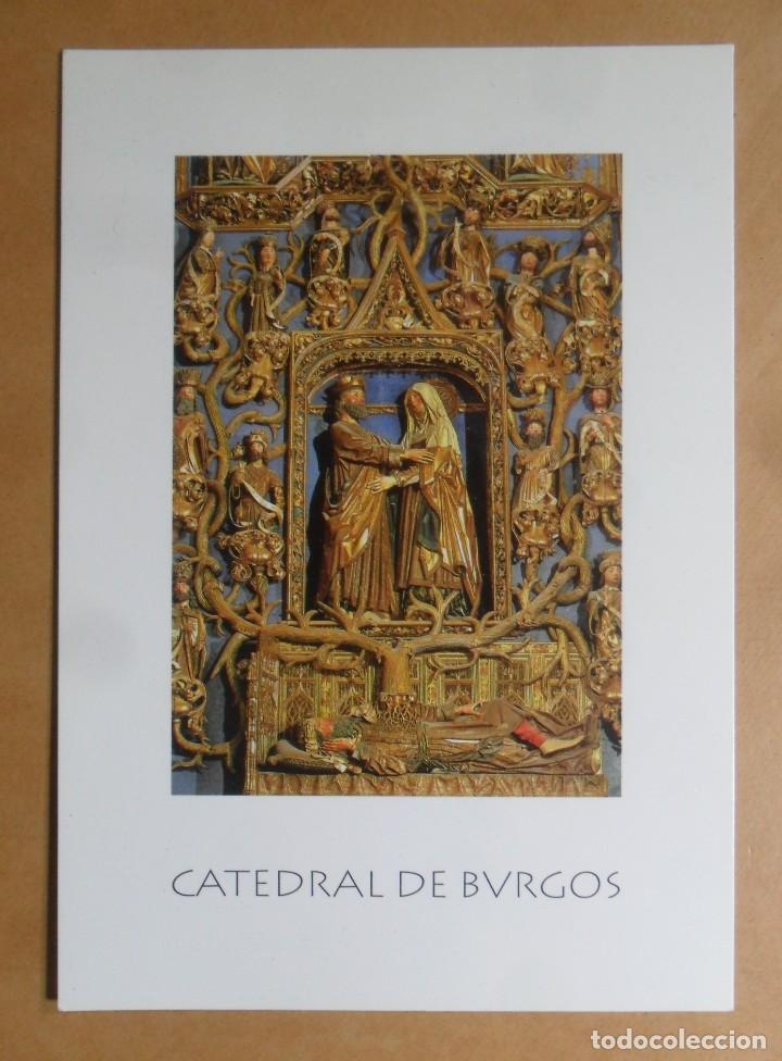 Postales: POSTAL - CATEDRAL DE BURGOS - RETABLO PRINCIPAL, DETALLE (SIGLO XV) - CAPILLA DE SANTA ANA - EDILESA