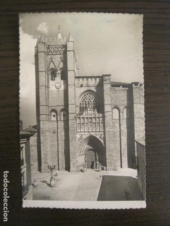 Postales: AVILA-FACHADA PRINCIPAL DE LA CATEDRAL-ED&middot;GARCIA GARRABELLA-20-POSTAL ANTIGUA-VER FOTOS-(68.060)