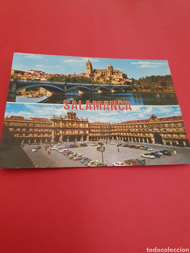Postales: Salamanca.Catedral y r&iacute;o Tormes.