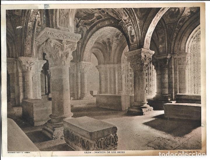 Postales: AT50- ANTIGUA FOTO POSTAL,LEON PANTEON DE LOS REYES ,HUECOGRABADO MUNBRU FOTO- LA GAFA DE ORO