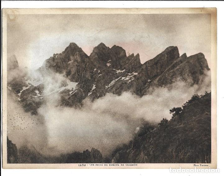Postales: AT50- ANTIGUA FOTO POSTAL - PICOS DE EUROPA EN VALDEON  - FOTO TURISMO